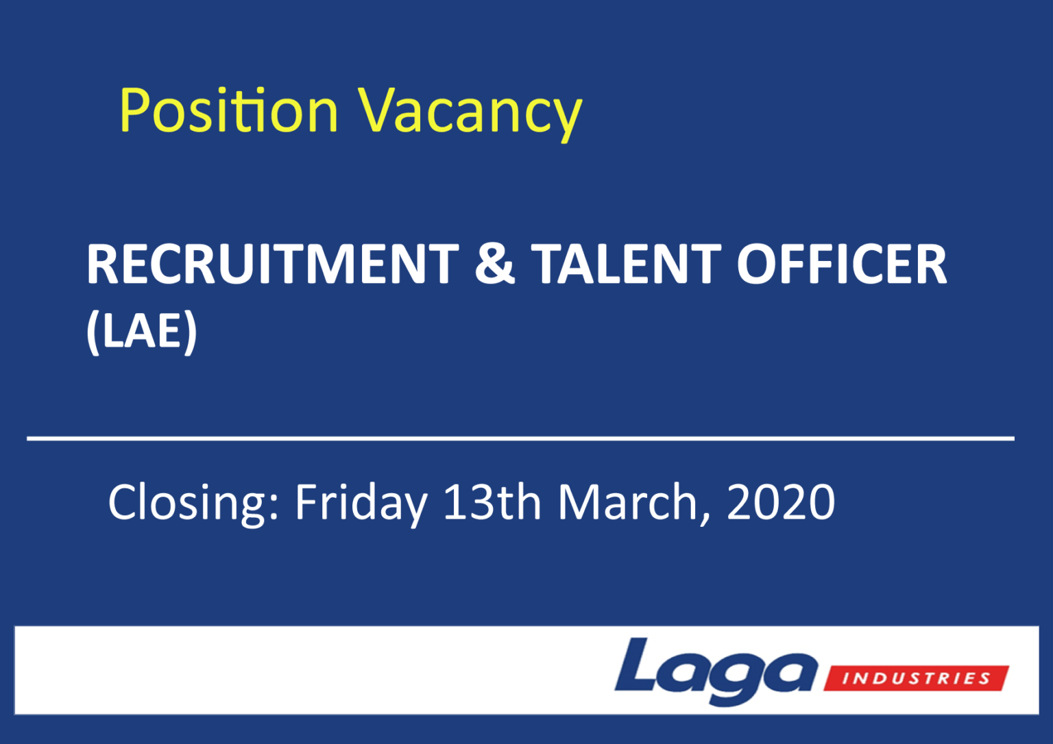 Vacancy: Recruitment & Talent Officer - Paradise Foods Limited